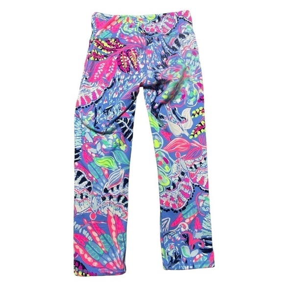 Lilly Pulitzer Luxletic UPF50 Cropped Leggings fantasy garden XS - Picture 2 of 7
